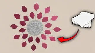 Easy Wall Decor with Paper 🌸 How to make Easy Paper Wall Hanging step by step | DIY Room Decor Ideas
