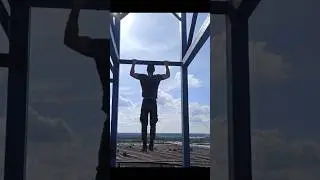 Экстримальные подтягивания. 50м высота #fitness #спорт #training #sports #workout #топ #arm #extreme