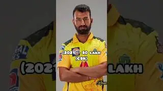pujara ipl salary #cricket #ipl #test #pujara #trending #csk #rcb#kkr