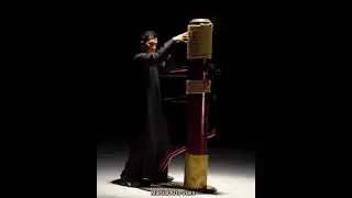 Donnie Yen Wing Chun Dummy Training 🔥 | Ip Man Training with Mu Ren Zhuang |Amazing Fighter😱 #shorts