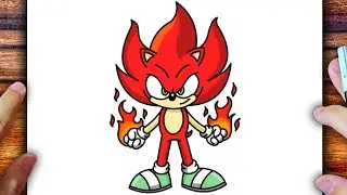 HOW TO DRAW FIRE SONIC