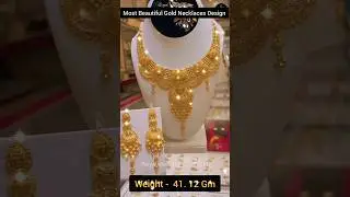 Bridal Gold Necklace Set Designs With Price | Gold Necklace/Design |Latest Gold Necklace Designs #97