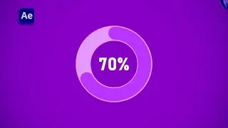 After Effects Percentage Loading Animation | Circular Progress Bar Tutorial (70% UI Motion)