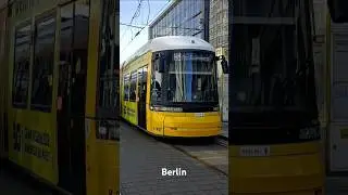 Compilation of trams in European capitals #shorts #tram