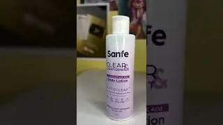 Sanfe&rsquo;s Clear & Confident Overnight Glow Body lotion.