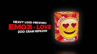 Emoji - Love - 200 Gram Repeater - 3D Pyro