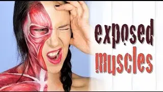 Muscle exposed special effects makeup | Silvia Quiros
