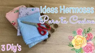 3 Lindas IDEAS para DECORAR tu COCINA / Ideas RECICLADAS / Diy´s for kitchen / ideias para cozinha