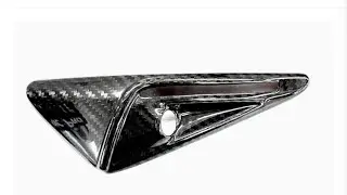 2018-2021 Tesla Mode Y &3 Full Cover Turn Signal Overlays Carbon Fiber