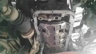 part2 crv engine insert piston and oil pan!