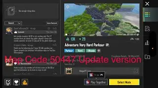 BGMI Adventure Very Hard Parkour //⚡️Easy Tutorial Map Code (50447) #bgmi 