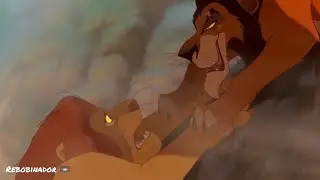 El Rey Le&oacute;n - Escena estampida