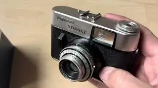 Voigtl&auml;nder Vitoret Prontor 125 vintage 35mm photo film camera and Metz flash mecablitz 1939 test