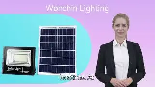 Wonchin Lighting produces IP67 solar flood light for outdoor using