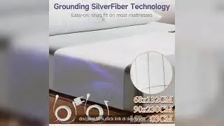 Grounding Bed Sheet Grounding Mat Earthing with 10%Silver Fiber & 90%O Discount 50%