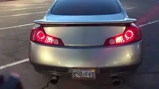 G35 gets y-pipe and test pipes(Crazy Loud)
