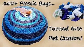 Plastic Bags To Fun Pillow! Easy DIY Recycling