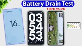 Realme 16 Pro Plus Battery Drain Test || 7000mAh, Battery Test