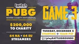 Shroud Game 3 Of Winter Charity Invitational 2017 - Playerunknown's Battlegrounds