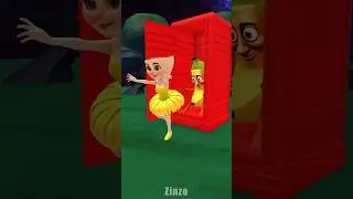 Toilet Monster Chase &ndash; Watermelon & Banana Run! #2 🏃💨 #zinzo #comedy #tungtungtungsahur