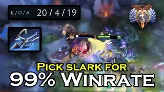 How To Make 4 People Delete Dota With Slark | Patch 7.40b