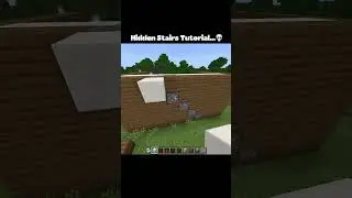 Minecraft Hidden Stairs Tutorial Moment