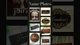 Wooden Name Plate for Home 🏡 | Personalized Name Boards by Bhagwate