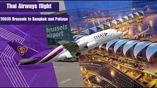 Thai Airways flight  TG935 Brussels to Bangkok and Pattaya