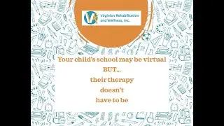 In person pediatric speech therapy at Virginian Rehabilitation & Wellness during virtual learning