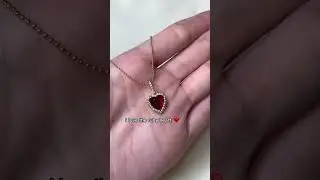 Ruby Red Heart Necklace | Valentine&rsquo;s Day Kpop Jewelry Collection 💝 #jewellery #necklace #jewelry