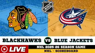 🔴LIVE : Chicago Blackhawks Vs Columbus Blue Jackets | NHL 2026 | NHL Live SCOREBOARD