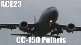 Airbus CC-150 Polaris Aerial Tanker Landing After Mission - Royal Canadian Air Force - ACE23 [4K]