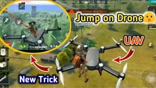 How to Jump on Drone UAV in free fire free fire 3 new tricks | Free fire tips and tricks  free fire
