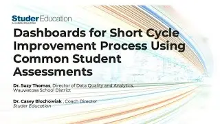 Dashboards for Short Cycle Improvement Process Using Common Student Assessments