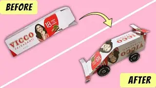 DIY Toy Car from Toothpaste Box | Best Out of Waste Craft for Kids
