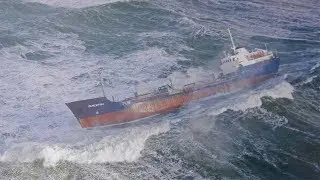 Ship In Storm Incredible Video - Monster Wave