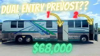 Rare Dual Entrance Prevost XL-45 Vantare available @ East Tennessee Luxury Coach for only $68k 