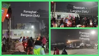 Evening rush at Ranaghat Level Crossing Gate near Ranaghat Junction. |Eastern Railways|