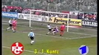 1. FC Kaiserslautern - Wattenscheid 09 Bundesliga 1991 / 1992 3:2