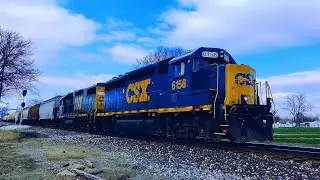 CSXT #6158 & #2736 local daily service on the Woodland Sub Hoopeston Illinois