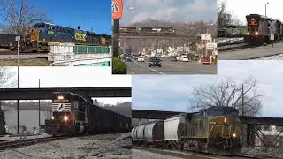 Lots of action! NS and CSX Trains at Kenova WV and a Visit to KRT!