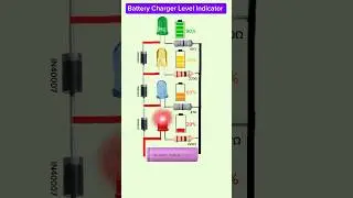 🔋Battery Charger Level Indicator Circuit | Circuit Explaining #shorts #battery #tech