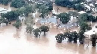 Agnes swamps Pennsylvania governor's mansion in June 1972