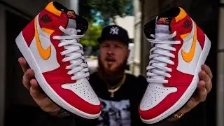 HOW GOOD ARE THE JORDAN 1 LIGHT FUSION RED SNEAKERS! (Early In Hand Review)