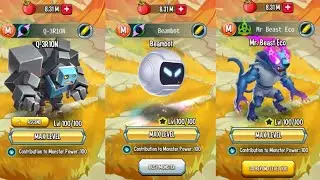 Beambot + Mr Beast Eco + Q3R10N in Monster Legends
