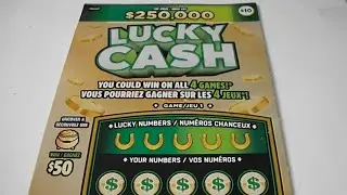 2026-01-27 Ontario Lottery OLG Instant Scratch Ticket #2550 $10 Lucky Cash #001 - ASMR