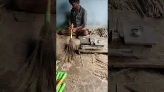 Grass broom making (full jharu banana sikhe )