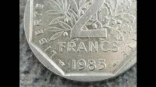 Pi&egrave;ce 2 Francs 1983 - Collection - Monnaie - (1 pi&egrave;ce) Vintage - Collector