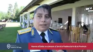 Nuevos oficiales se sumaron al Servicio Penitenciario de la Provincia