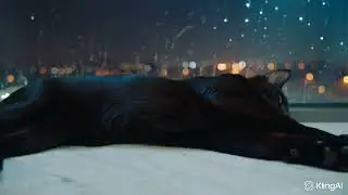 The lonely cat ASMR rain ☔️ 
